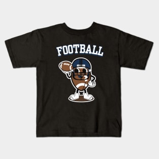 Retro American Football Mascot Kids T-Shirt